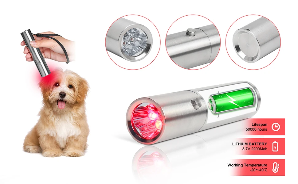 Hot Selling LED Infrared Light Therapy Torch for Pain Relief and Muscle Relax for Home Use