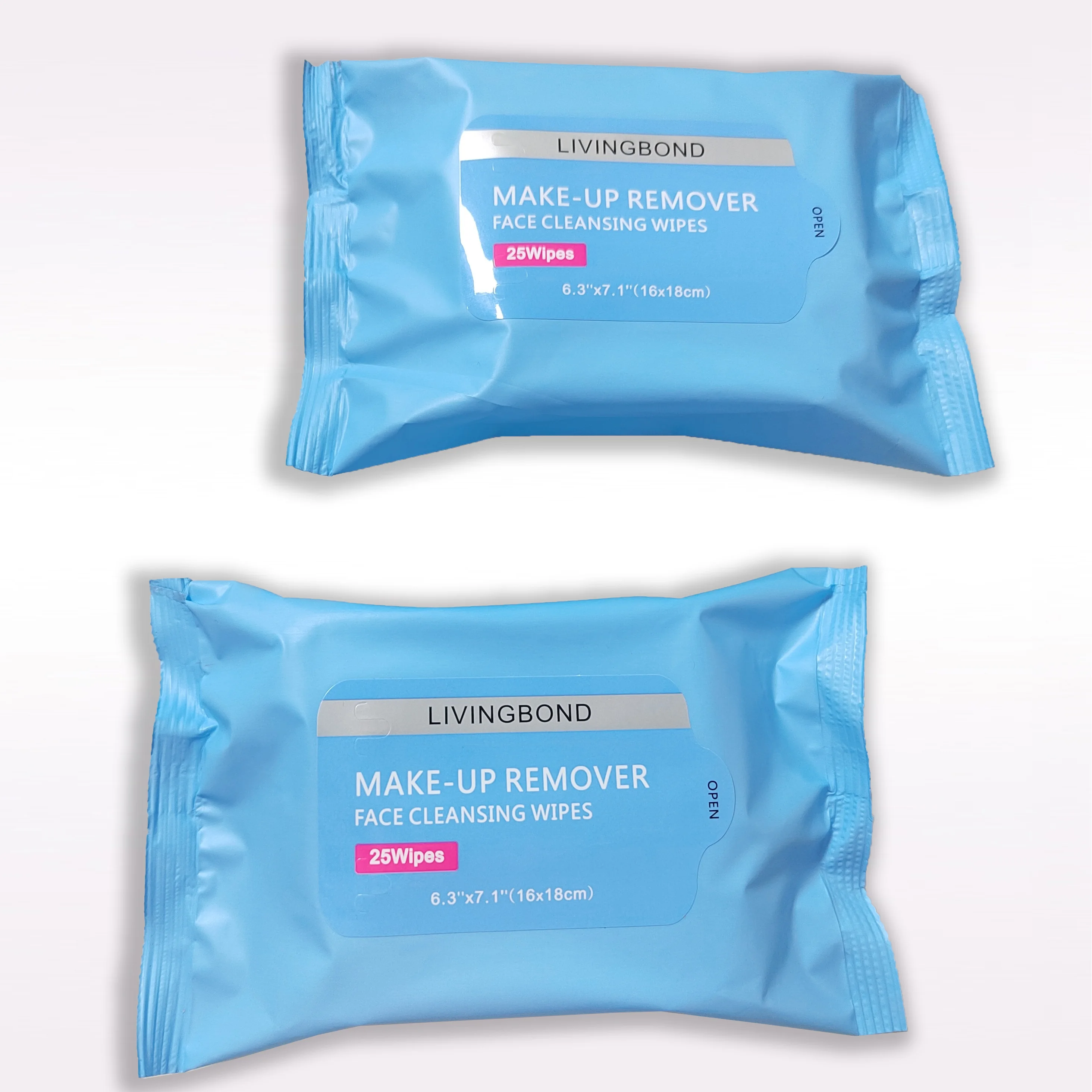 25Pcs/pack Cosmetic Makeup Wipes Cleansing Face Feminine Wet  Wipes Make Up Wipes In Stock