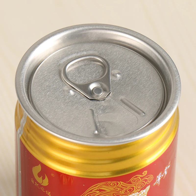 250ml Tinplate Can for Beverage Wine Clothing Packaging CMYK Printing Glossy Finish Tin Metal round Shape Can Coffee Juice Use