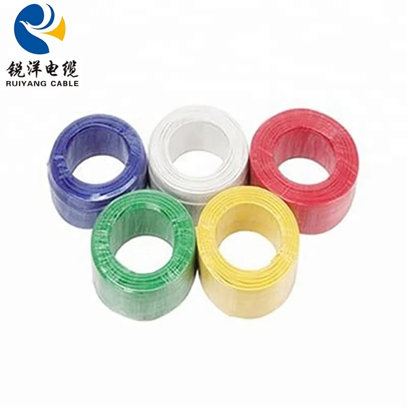 Ruiyang Group  single core strander copper wire BV/BVR electrical wires 1 1.5 2.5 4 6 10mm2