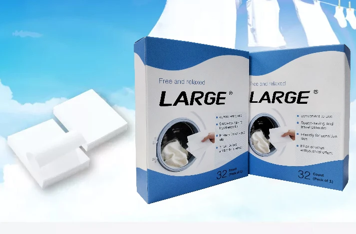 Biodegradable Custom Scented Deep Clothes Cleaning Laundry Detergent Soap Bubble Paper Sheets Eco Friendly