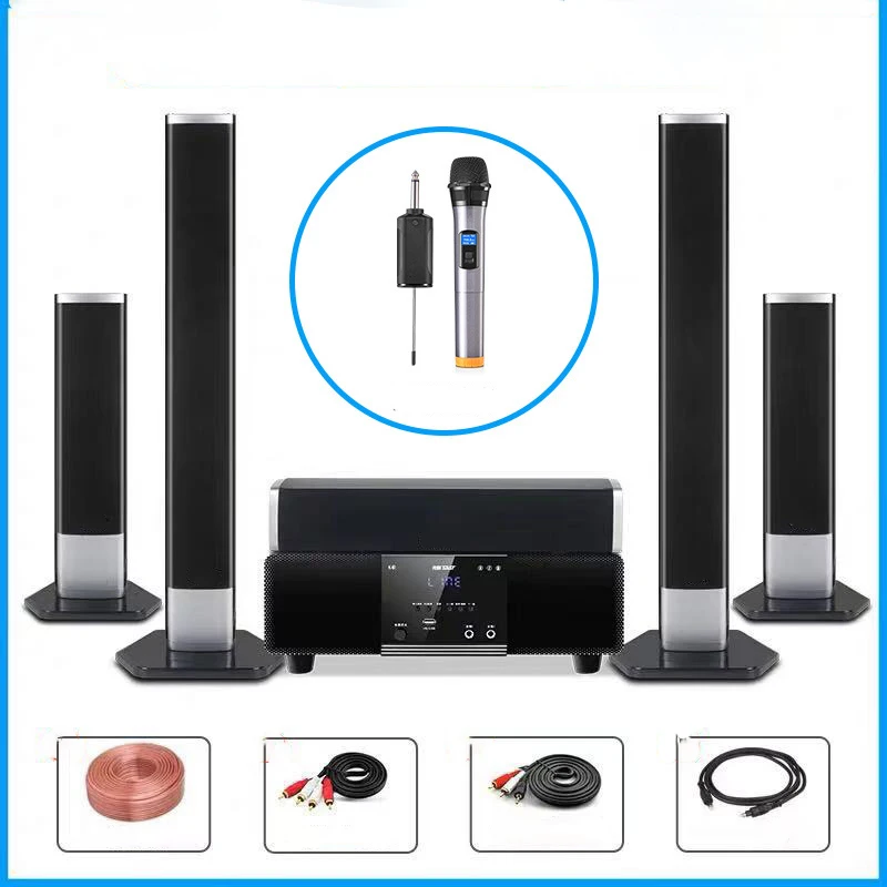 Vofull Высокое качество 3 1 домашний кинотеатр woofer звуковые системы с цифровым fm