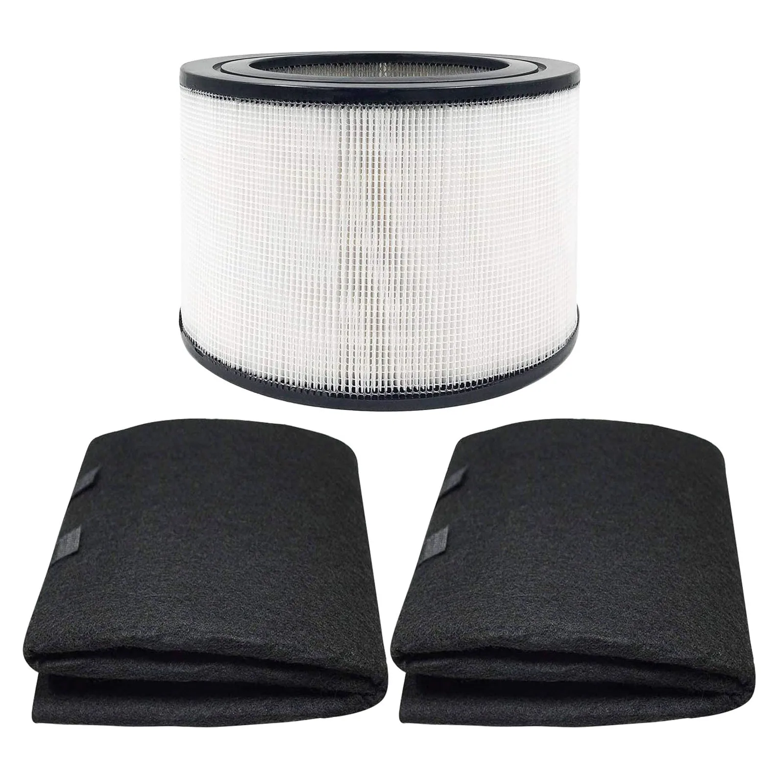 50250-S Replacement HEPA Filter and 2 Wrapping Carbon Pre-Filters for Honeywell 24000 24500 50250-S 52500, Part Number 24000