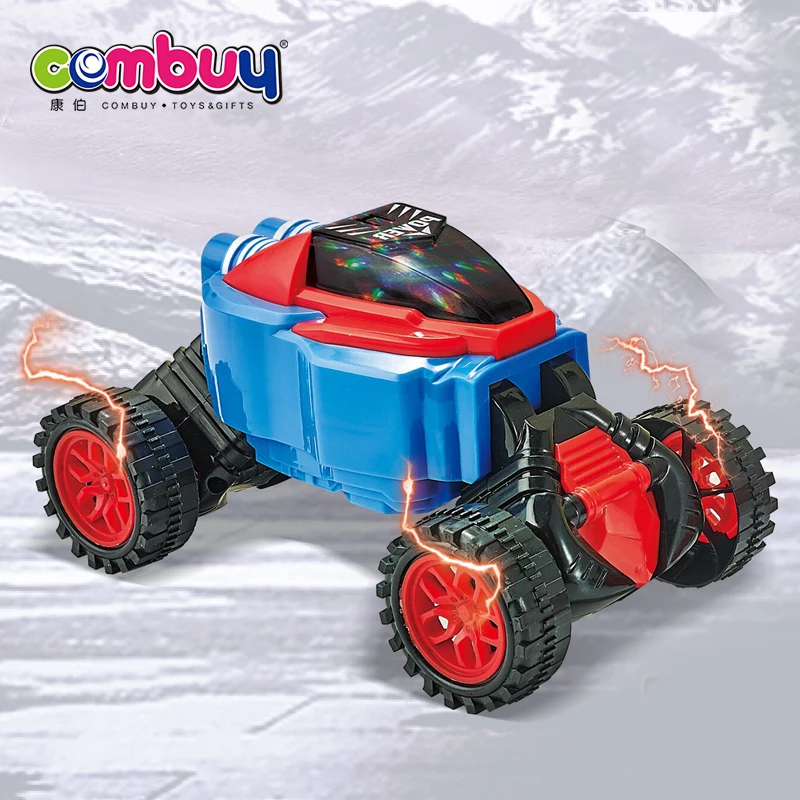 Deformation off-road lighting automatic toy twist stunt car