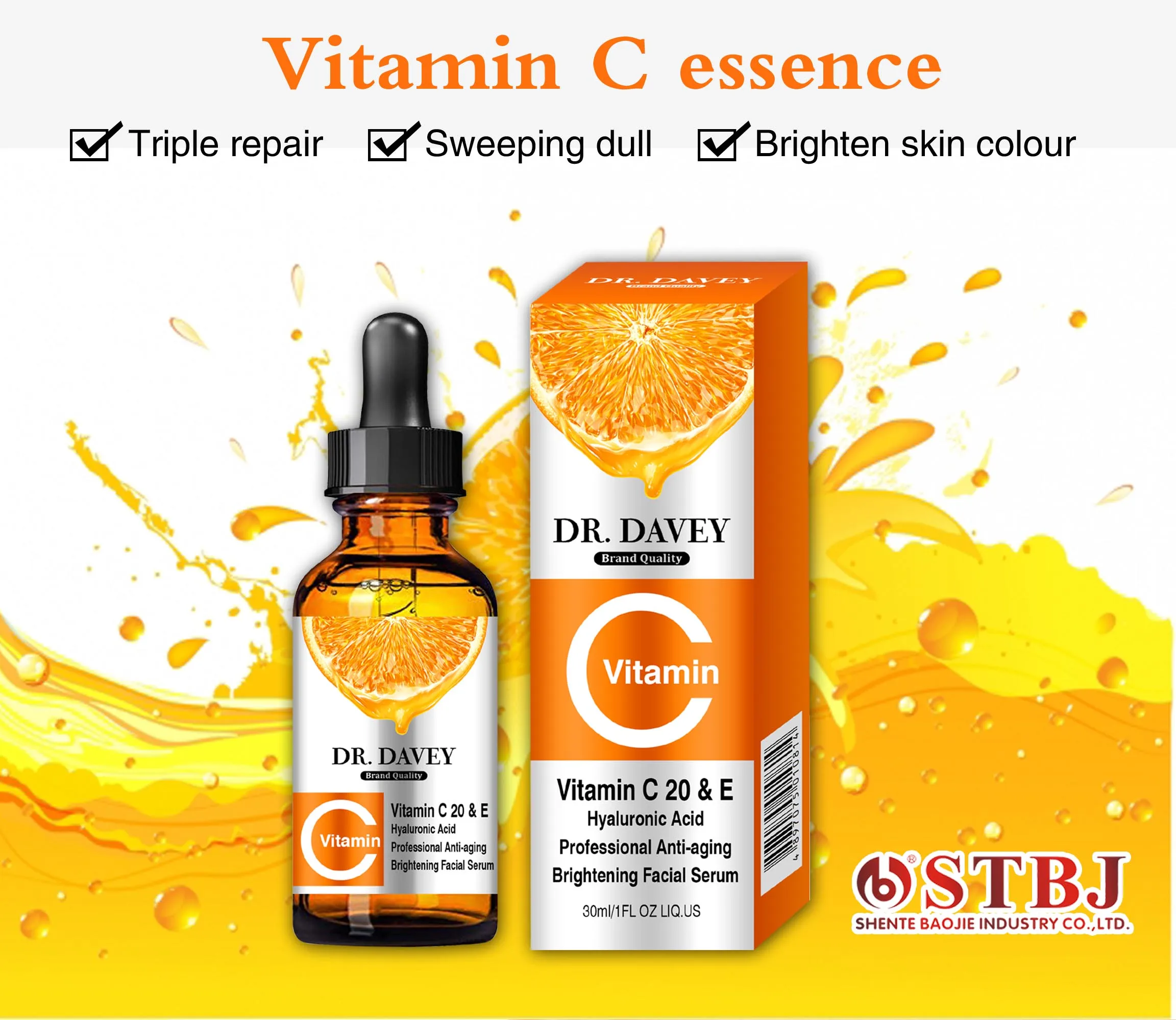 DR.DAVEY Vitamin C serum Moisturizing Anti Aging Whitening Serum Facial Care Serum30ML