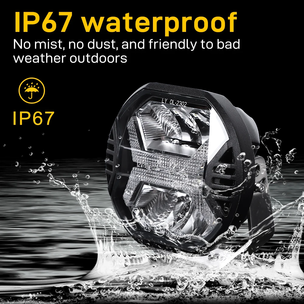 High Power Auto Offroad 28W 5700K 2000Lm Work Lamp Car Work Lights For Atv Utv Suv 4X4 Truck Universal Boat Led Working Light