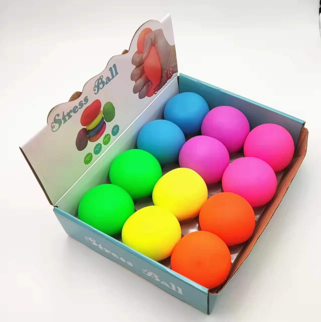 Похлопывающая игрушка KEHUI прямые продажи с завода клейкие шарики красочный мяч для сжимания 6 0 снятия стресса детей