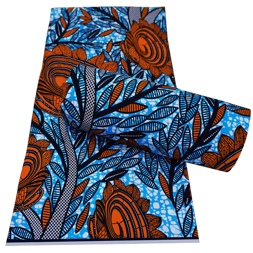 Hot Selling Ankara Design Wax Printing 100% Cotton African Wax Fabric For Dress