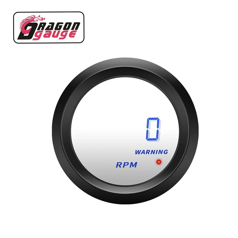  Тахометр Dragon Gauge Mercury Mirror универсальный 2 дюйма 52 мм 0-9999 12