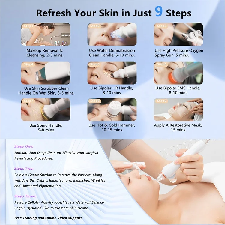 NewFace 2023 Small Bubble Skin Face Care Hydra Beauty Manufacturer Moisturizing Wrinkle Remove Hydro Dermabrasion Facial Machine