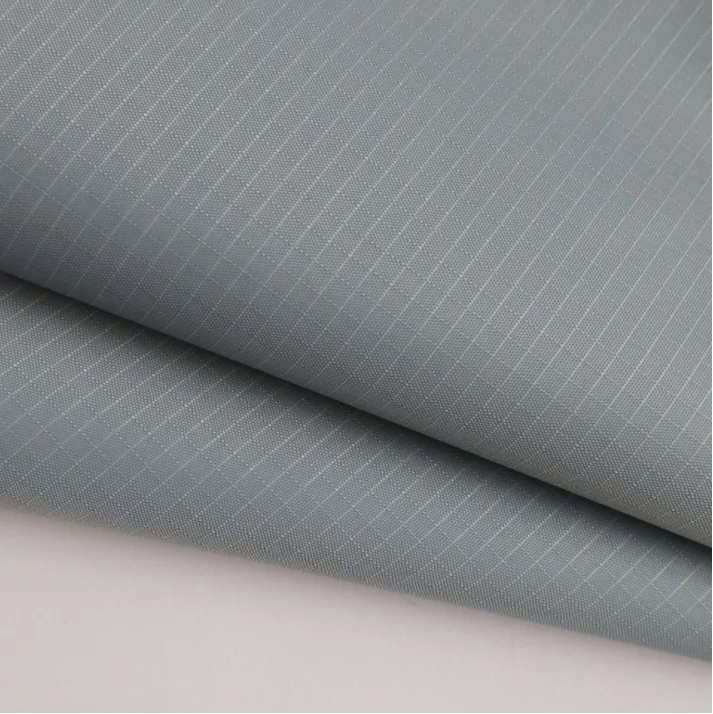 200D 0.4cm ripstop Waterproof FDY ripstop PVC PU black coated 100% polyester oxford blackout fabric for tents awning rain coat