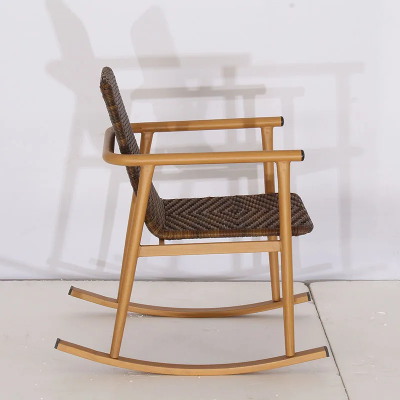 New Design morden  rattan  seat rocking chair wholesale   outdoor  patio  furniture  set