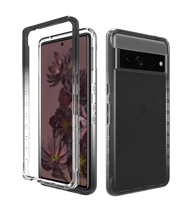 Phone Case For Google Pixel 7 Pro Custom Fashion Eco Friendly Transparent Anti-drop Shockproof TPU+PC Phone Cases