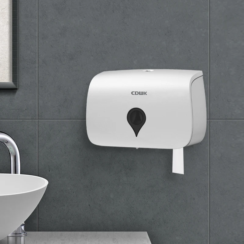 CDWK double jumbo roll tissue dispenser large capacity twin toilet paper dispenser bathroom CD-8477