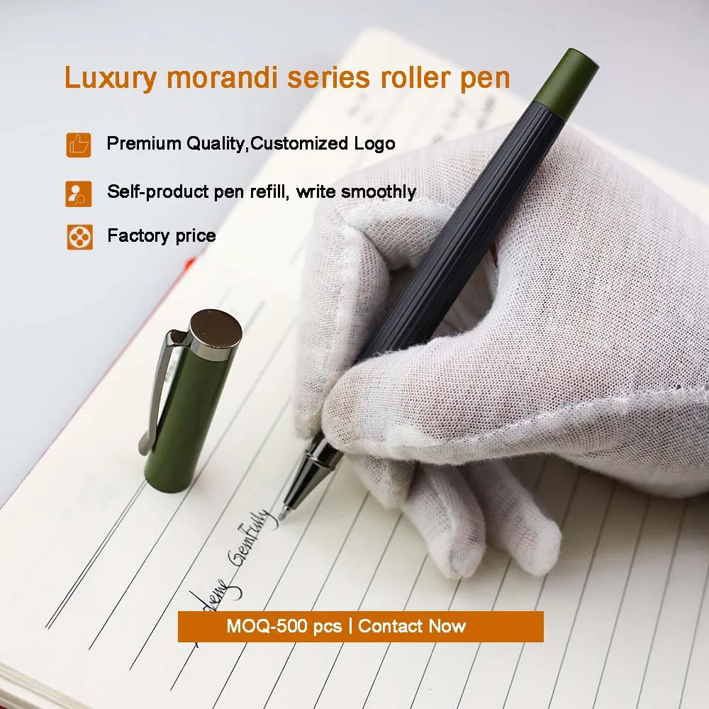 GemFully New Cute Stationery 2024 Morandi Multi Colour Pen Ecofriendly Pen Custom Gifts for Clients