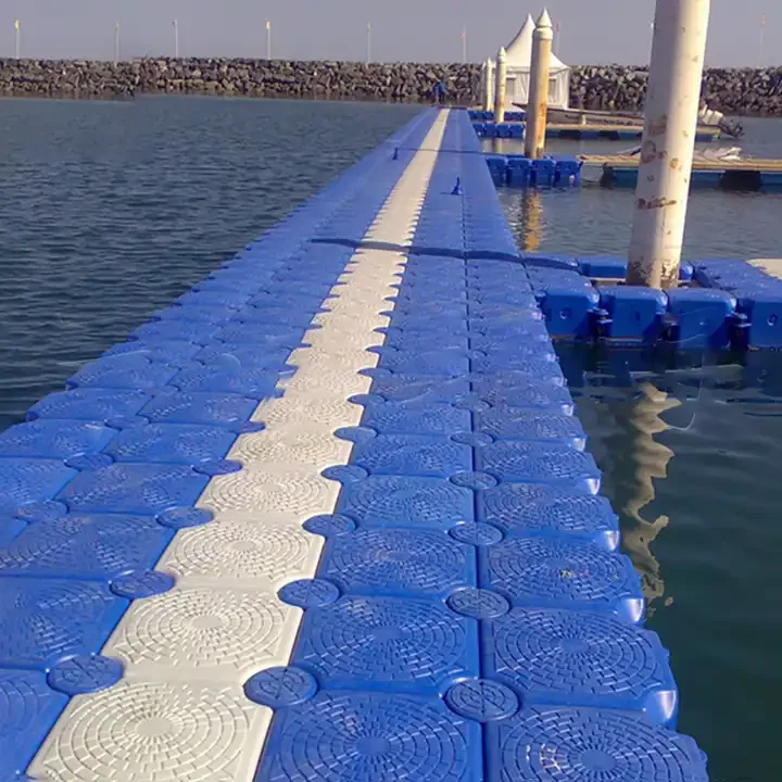 Durable Uvioresistant  Floating Bridge On Water Pontoon Floating Platform Walkway water stage fishing platform