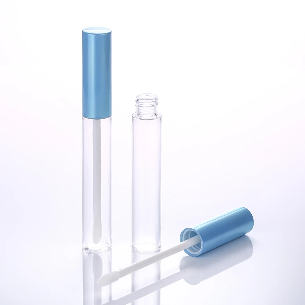 9ml 10ml Acrylic Clear Tall Pretty Custom Color Royal Blue Top Lipgloss Lip Gloss Tubes Container