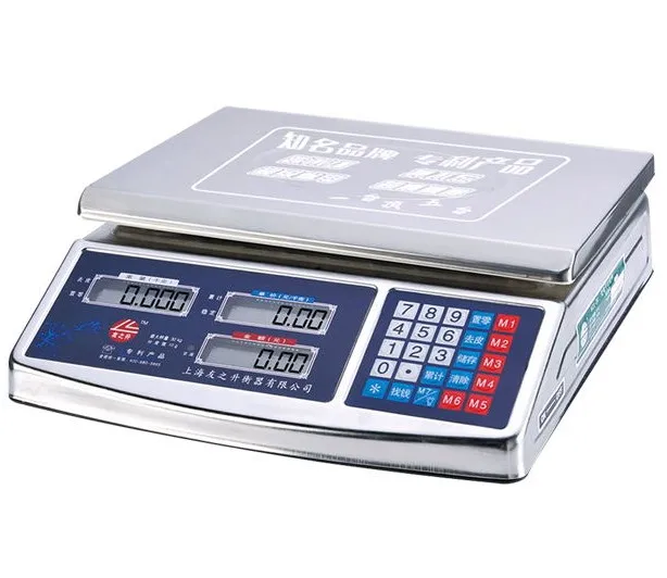 Electronic Stainless Steel Body Price Computing Balance Max 40 Capacity Double Plates LCD Green Light Display Higher Accuracy