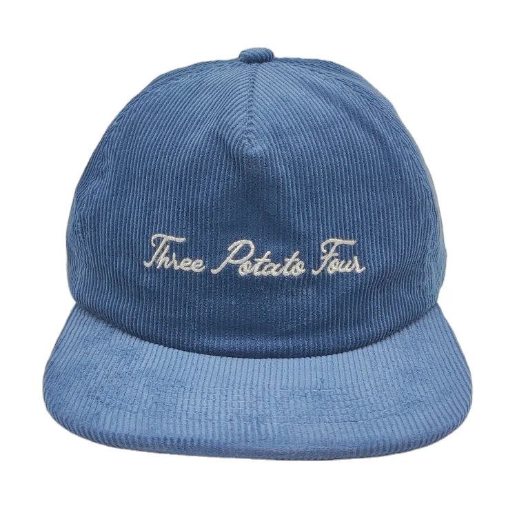 Высокое качество вельветовые 5-панельная кепка с нашитыми буквами для мальчиков; Бейсбольная кепка, изготовленный на заказ Вельветовая шапка