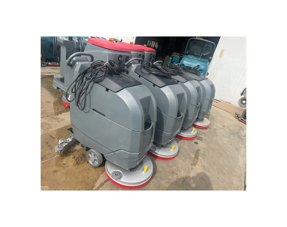 Automatic electric cleaning machine mini walk behind floor scrubber