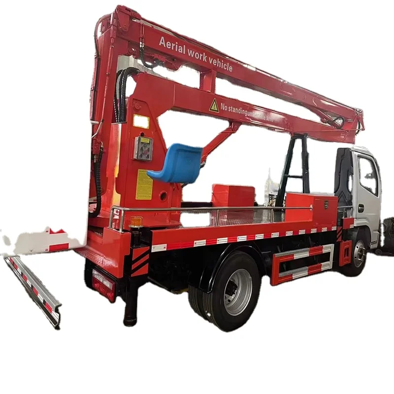 HOWO 4x2 RHD 24M Aerial Ladder Truck Aerial Working Truck Window Wall Cleaning Truck Traffic Light Maintenance Manufacturer