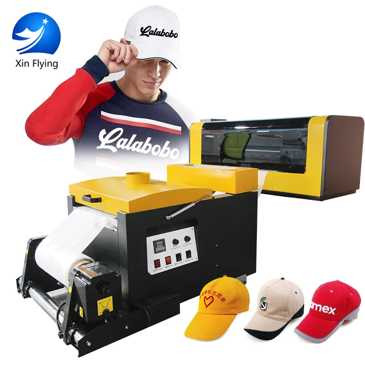 Xin Flying cheap dtf t-shirt printer pet film printer 12inch/24inch dual xp600 head inkjet dtf printer for sale