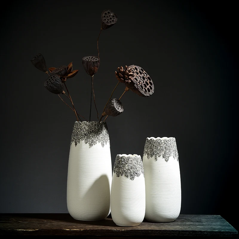 Chinese ceramic vase home decoration vase flower arrangement craft ornament