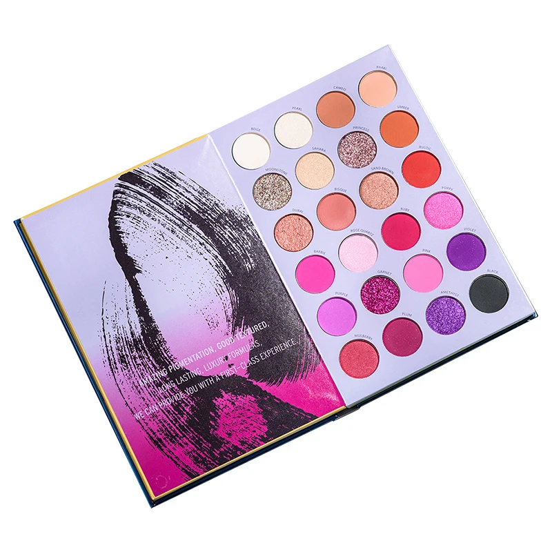 Newest Cosmetics Wholesale 72 Color Shimmer Glitter Makeup Eyeshadow Palette Private Label Eye Shadow Book