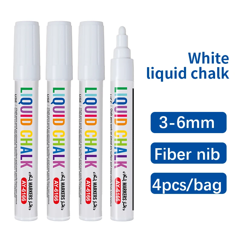 Custom liquid chalk light board pen painting water-soluble erasable blackboard pen for child safety