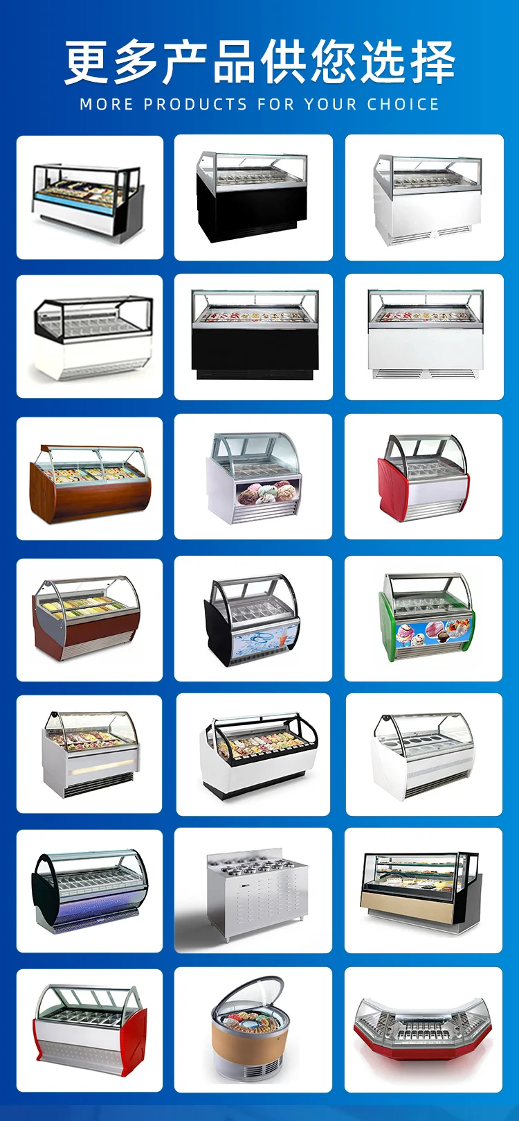 CE approved commercial litalian ice cream display freezer  24 plates gelato display 24pans gelato  ice cream showcase