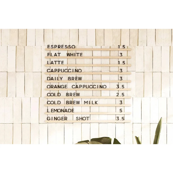 Wholesale Customized wood Message Board  Wall Menu Board Changeable Letter Board