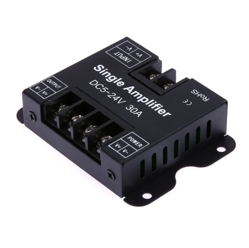 DC5-24V led single color light strip signal amplifier 12v30A intelligent lighting single color amplifier