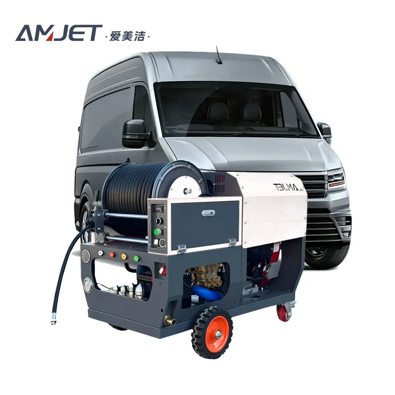 Adaptive 300BAR 40LPM 200BAR 65LPM Pure Copper Pump with High Strength and Anti-corrosion Features  Pipe Cleaning Machine