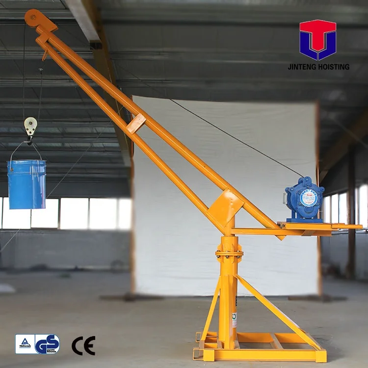 New model portable lift ratchet mini truck mounted crane with best price Construction Lifting Mini Crane 360 degree