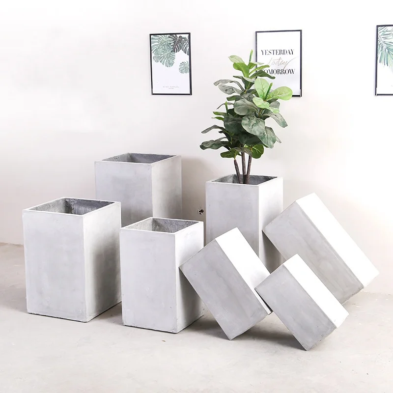 Factory Price High Quality Custom Planters, Large Outdoor Garden Pots & Planters, Cement Fiberglass Molds Flowerpots