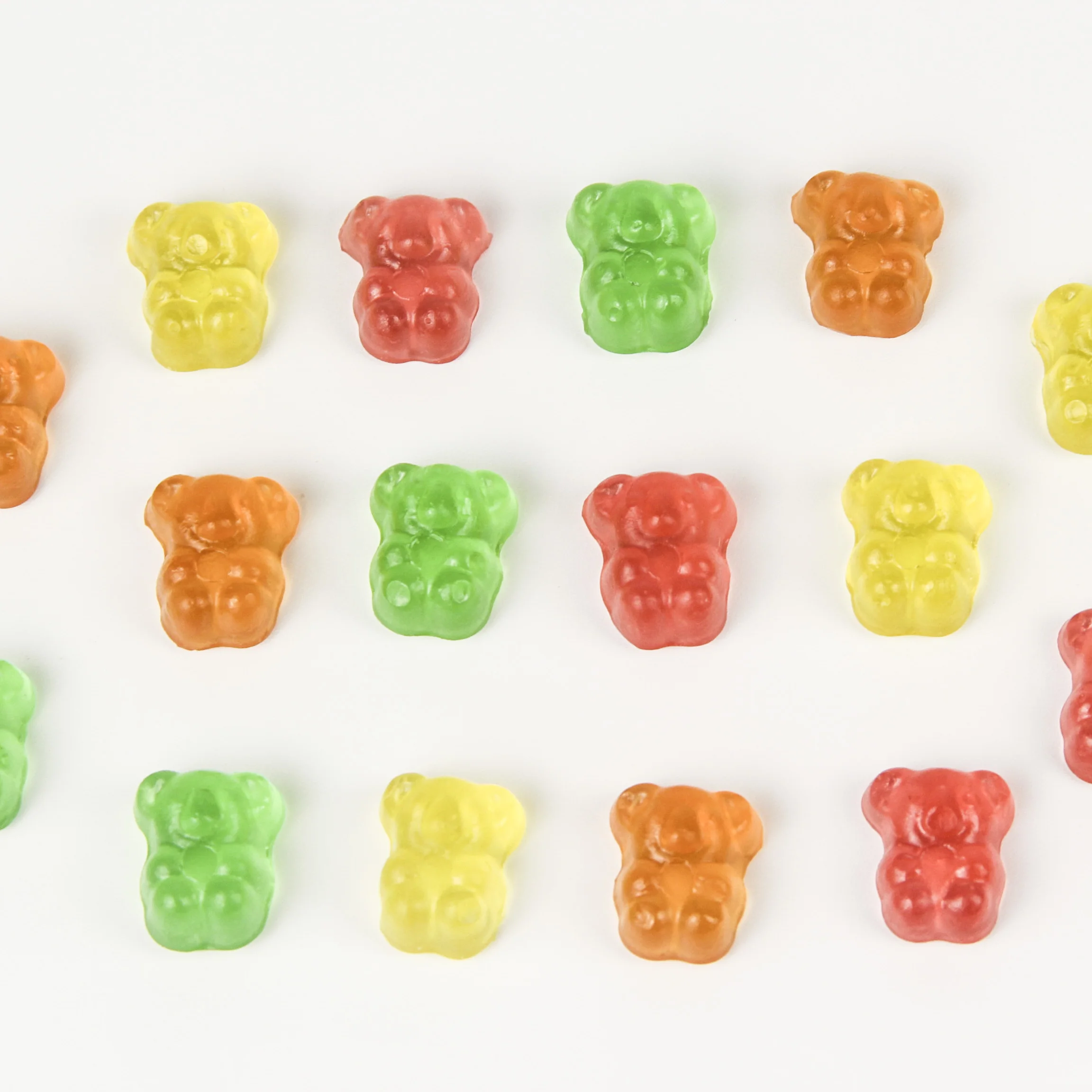 Wholesale Custom 4D Halal Colorful Mixed Fruit Flavour Bulk Gummy  Candy