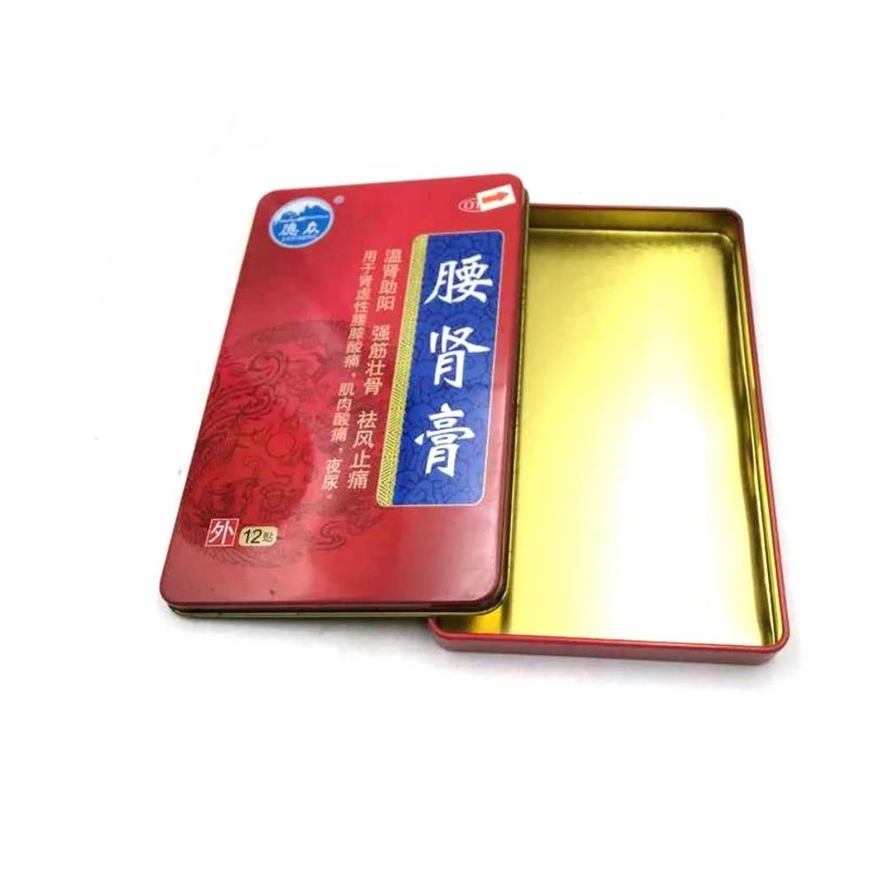 Popular Cell Battery Box Rectangle Cigarette Tin Case for Battery Storage Tin Box For Electronics