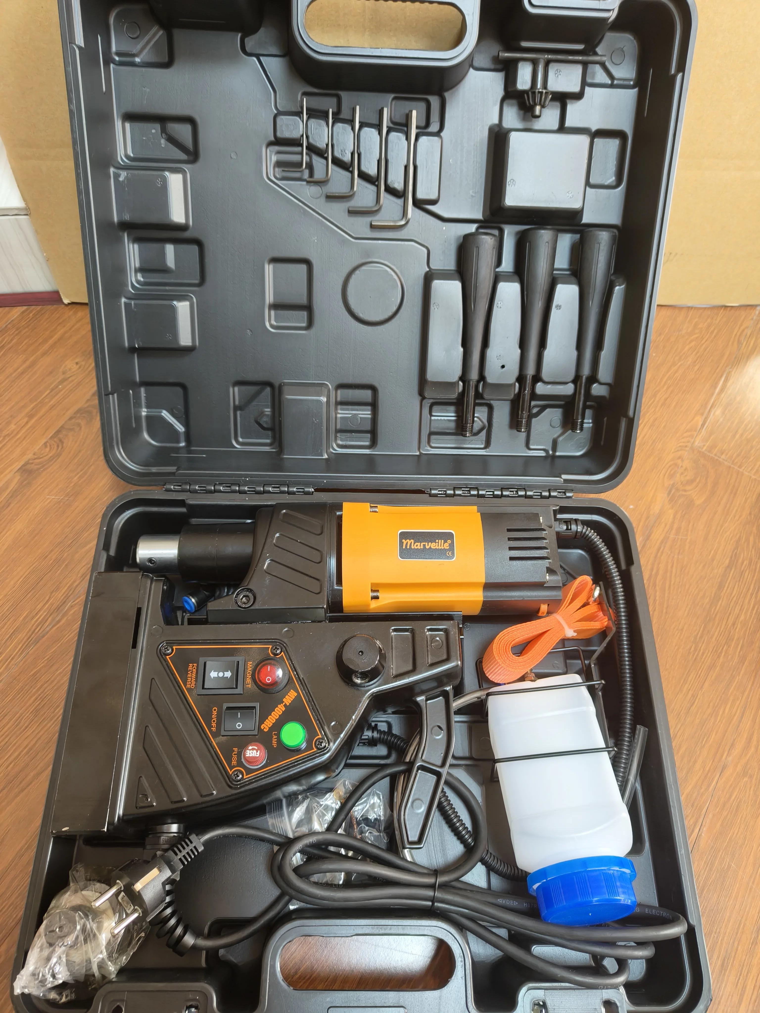 OEM EKIIV 15500N 225mStroke 40mm drilling diameter heavy duty 40mm small magnetic drill for metal steel