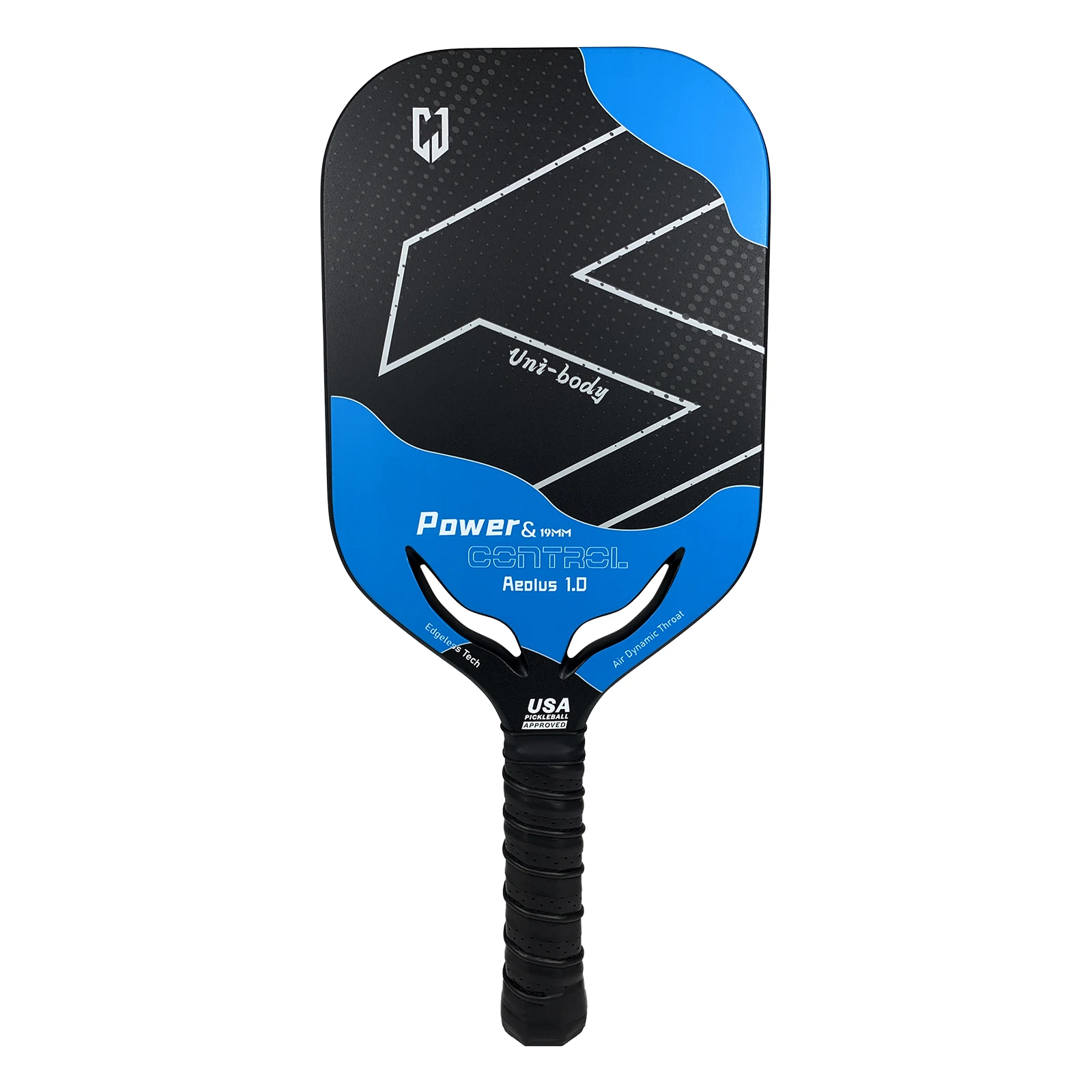 Customized Watermark Graphite T700 Carbon Fiber Edgeless Elongated Thermoforming Pickleball Paddle USAPA Approved