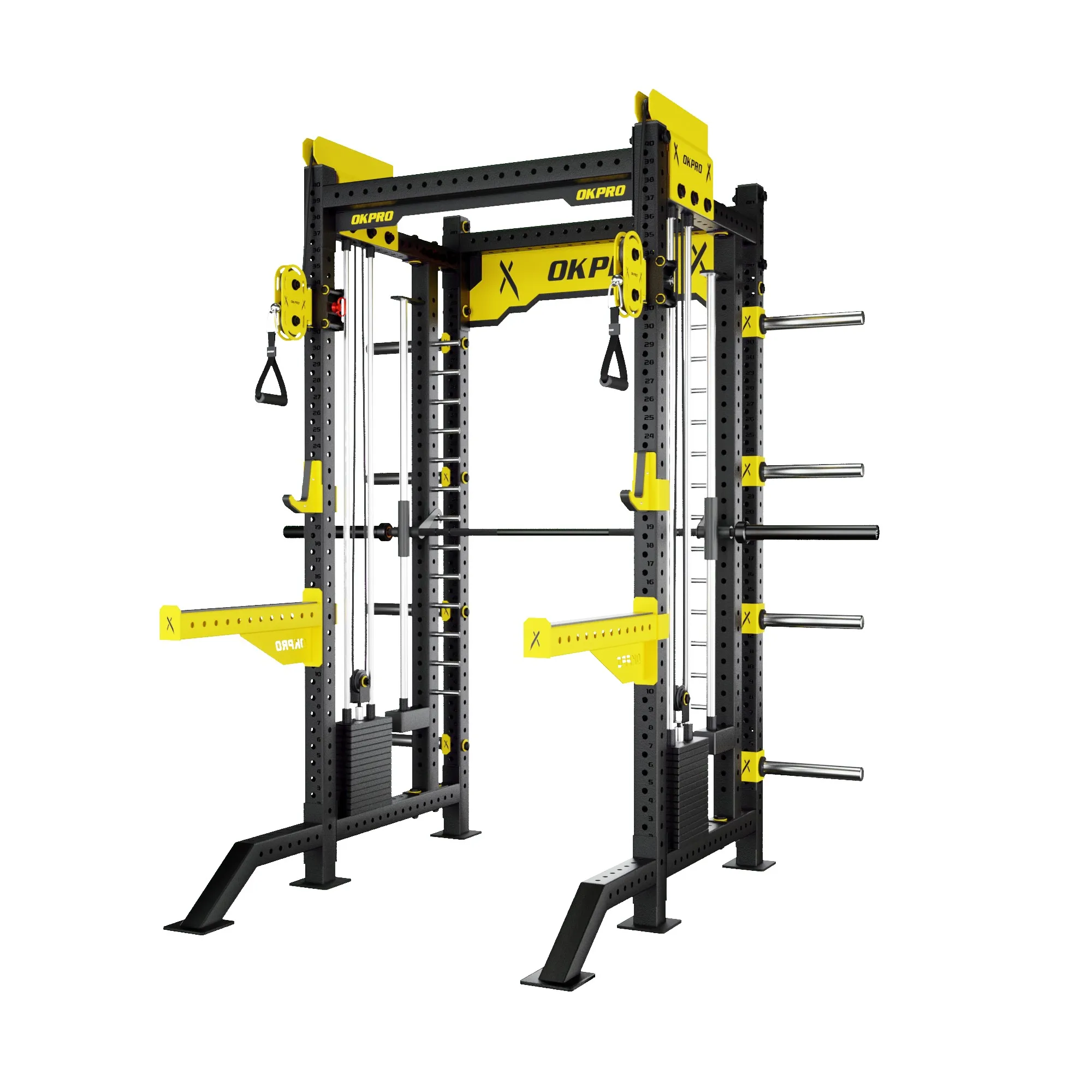 Wholesale Strength Training Commercial Squat Rack Gym Fitness Smith Machine Multi Functional Power Rack