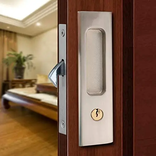 Top-Quality Sliding Door Pocket Lock With Key Coin Hole