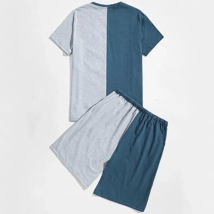 mrs candy shu dongguan city hui lin apparel co ltd colorblock t shirt pants tracksuits sweat suit two piece short set for men