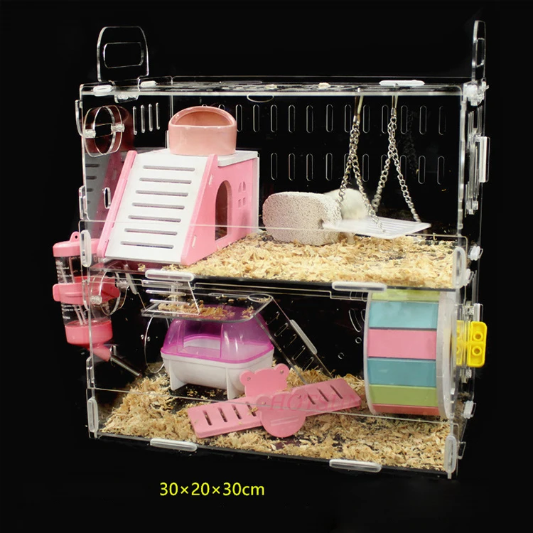 cute acrylic pet products/hamster cage
