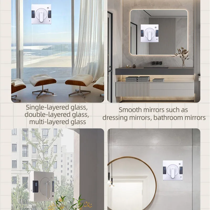 Best Sellers 2024 Smart Window Cleaner with Dual Water Spray Robot Window Cleaner Window Washer Machine