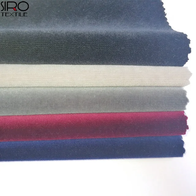 High Quality Heavy Weight FR Treated Woven 100% Cotton Velvet Stage Curtain Fabric Crown Velvet Fabric