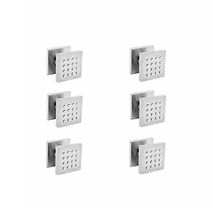 Bathroom High Quality Chrome 10 Inch Wall Mount Rainfall Shower System Mixer With Body Jets Set