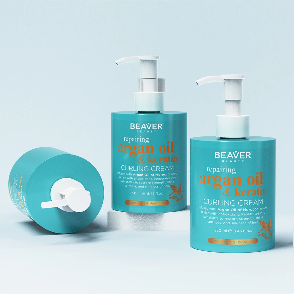 OEM Curl  Cream - Extra Hold - Vitamin E & Silk Proteins Transforms Frizzy Hair to Full,  Sulfate-Free Anti-Frizz Mousse Product