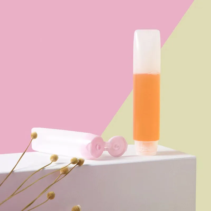 30ml 50ml Wholesale PE Matte Primary Squeeze Bottle For Face Cleaner Shampoo Squeeze Soft Tube With Flip Cap