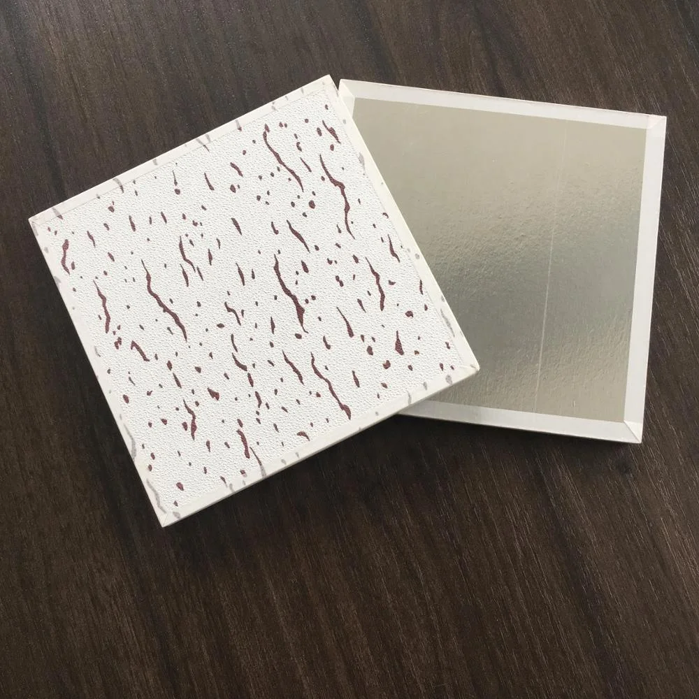 PVC Gypsum Ceiling Flower Design PVC Veneer Gypsum Board PVC Gypsum Board