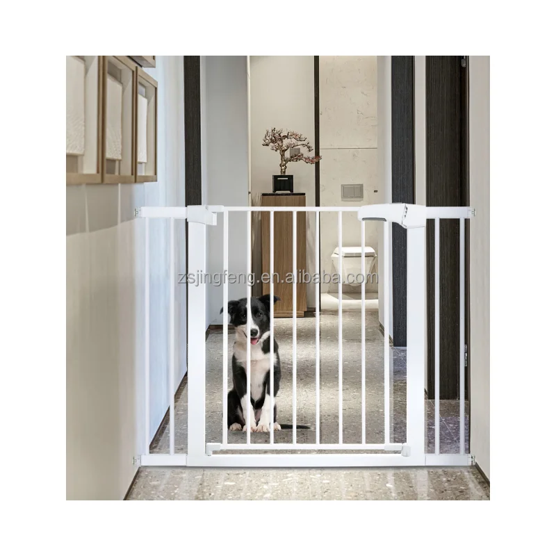 Popular Baby Safety Barrier Kid Fence Main Iron Baby Gate Design Automatic Safety Gate Security Gate For Children